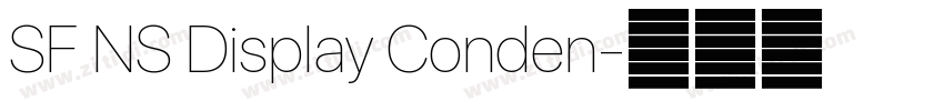 SF NS Display Conden字体转换